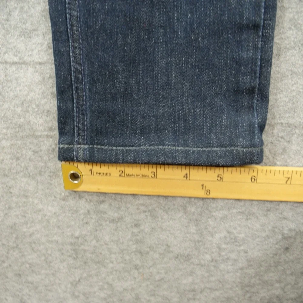 Nudie Jeans Mens 28 Blue Lean Dean Slim Straight Leg Mid Rise Organic